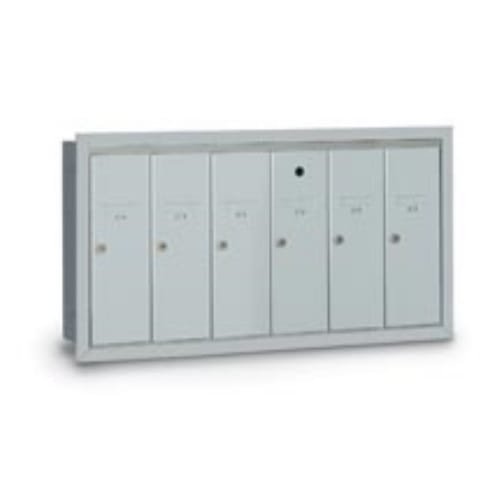 6-Door Recessed Vertical Mailbox